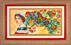 The Queen by Todd White - Original Painting, Canvas on Board sized 30x15 inches. Available from Whitewall Galleries